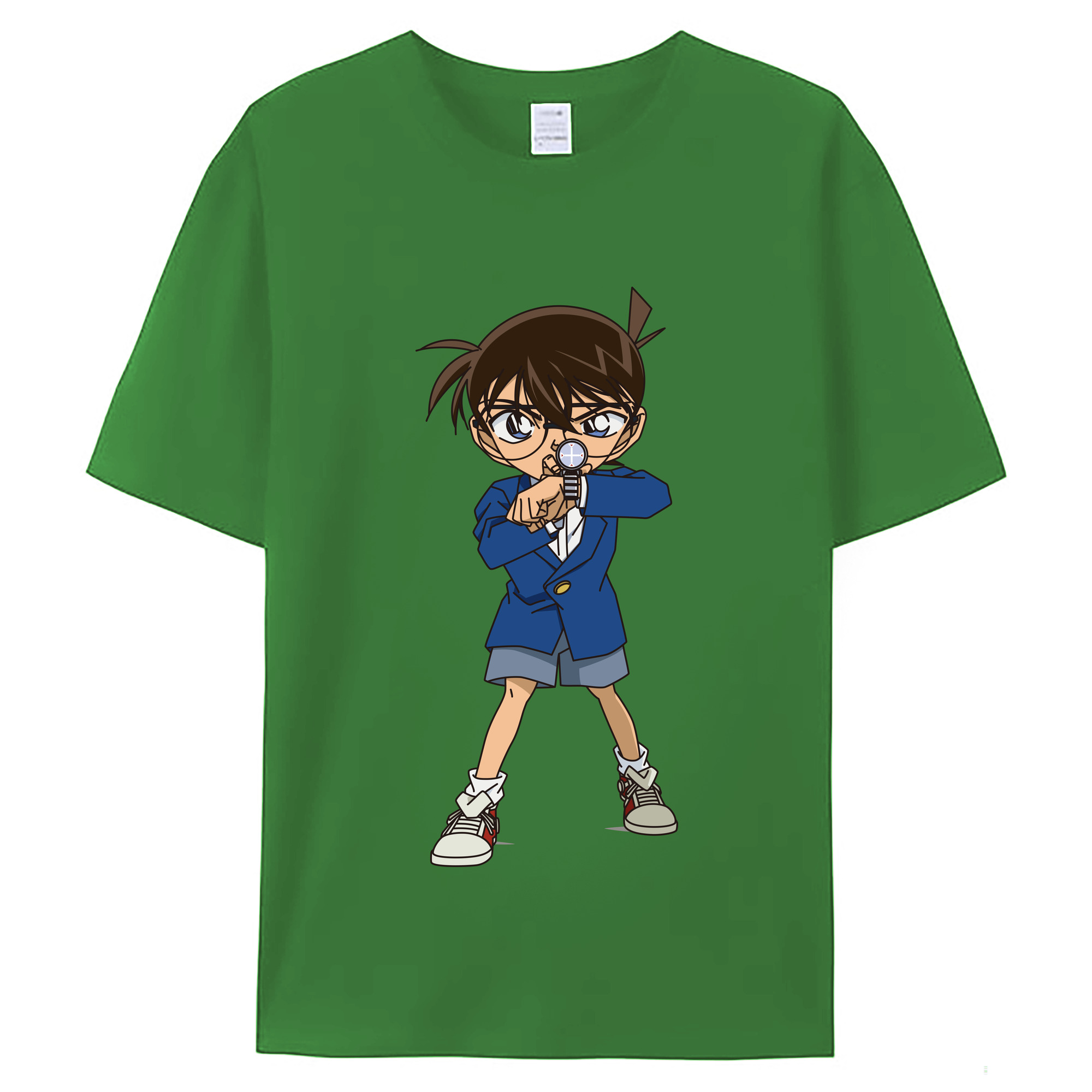 （画像用） 名探偵コナン 江戸川 コナン Detective Conan Conan Edogawa レディースカジュアルプリントTシャツ（綿100％）